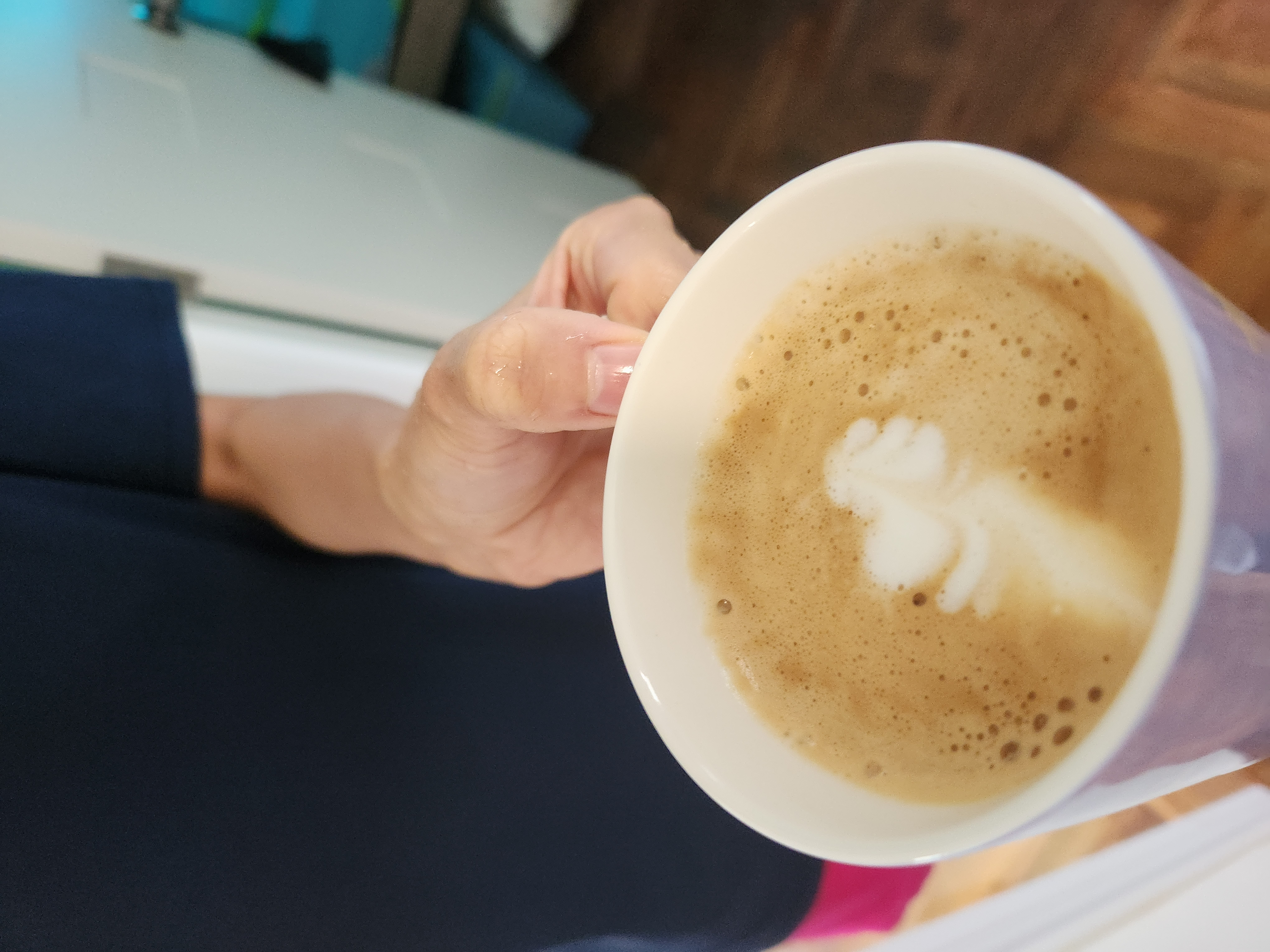 A freshly brewed cup of coffee